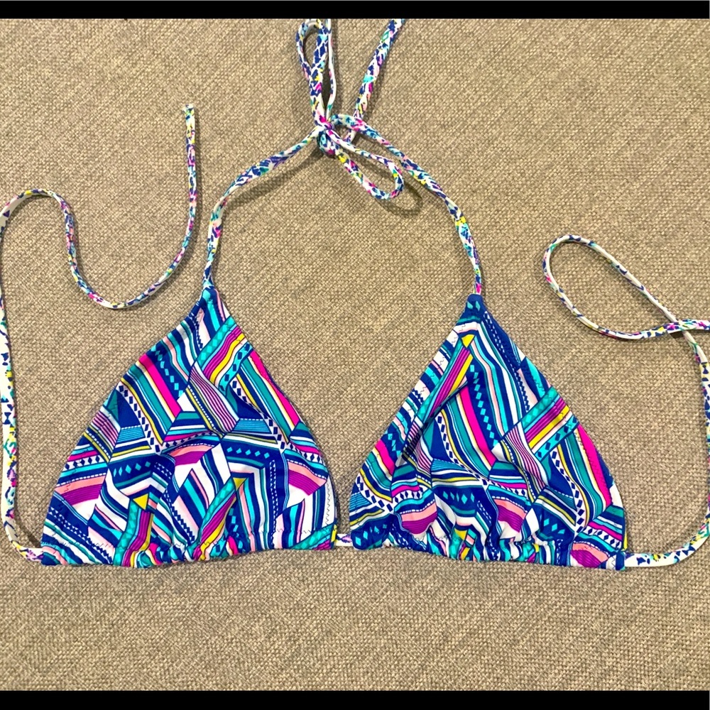 VS triangle bikini top colorful geometric Sz Large